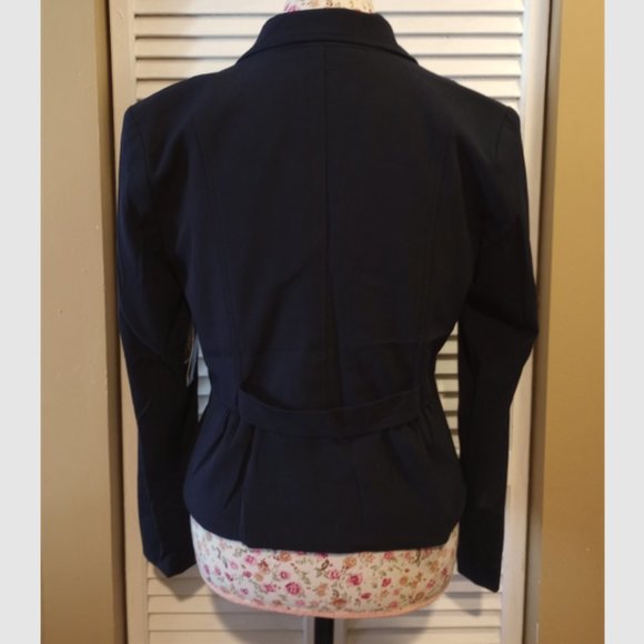 New with Tags Covington Petite Peplum Suit Jacket, Navy, Size 10P - Picture 2 of 6
